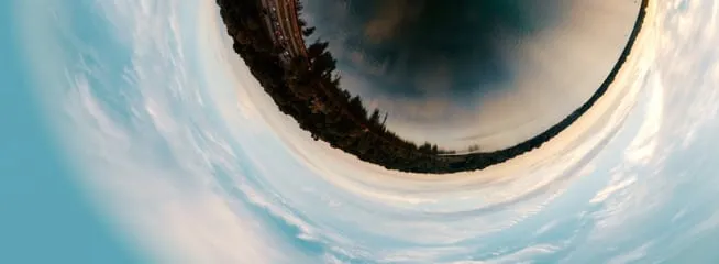 Make it Fisheye VR experience with wide-angle fisheye perspective